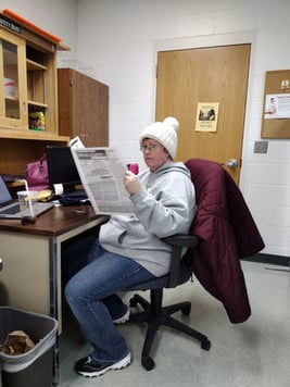 Amy Before Her 1st Cup of Coffee